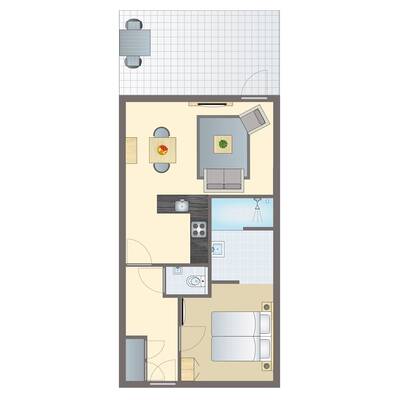 2-persoons waterwoning