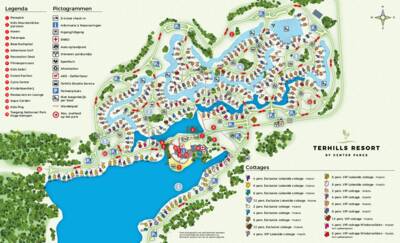 Plattegrond van Center Parcs Terhills Resort