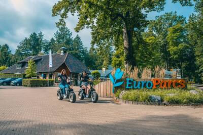 De ingang van vakantiepark Europarcs De Utrechtse Heuvelrug