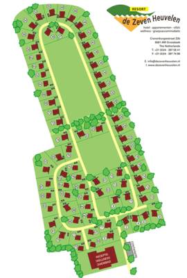 Plattegrond Bungalowpark De Zeven Heuvelen