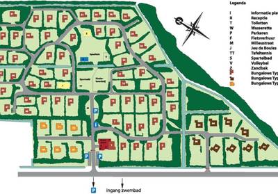 Plattegrond Bungalowpark Het Bosmeer