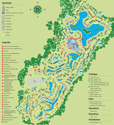 plattegrond centerparcs Bispinger Heide