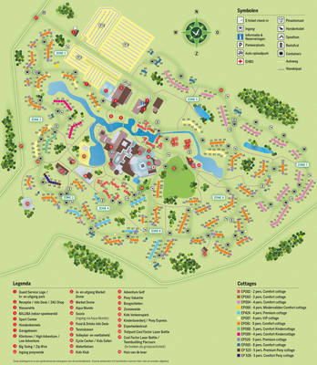 plattegrond centerparcs Erperheide