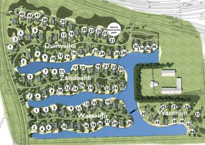 plattegrond De Groote Duynen zandvillas