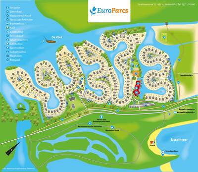 Plattegrond Duinresorts EuroParcs IJsselmeer