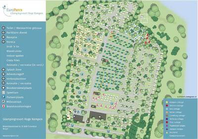 Plattegrond Europarcs EuroParcs Hoge Kempen