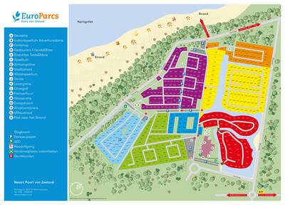 Plattegrond EuroParcs Poort van Zeeland