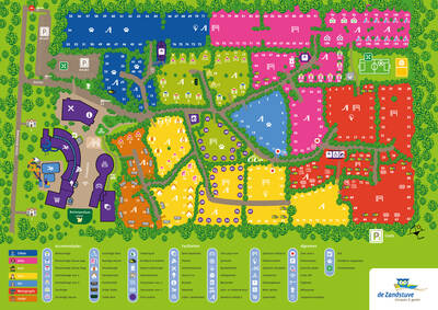 Plattegrond Kampeerdorp de Zandstuve