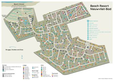 Plattegrond Roompot Beach Resort Nieuwvliet-Bad