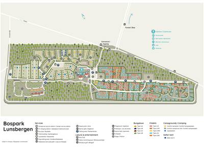 Plattegrond Roompot Bospark Lunsbergen