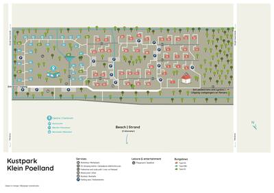 Plattegrond Roompot Kustpark Klein Poelland