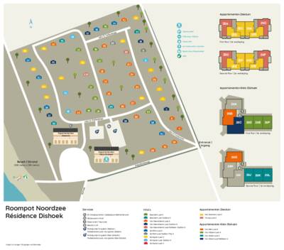 Plattegrond Roompot Noordzee Résidence Dishoek