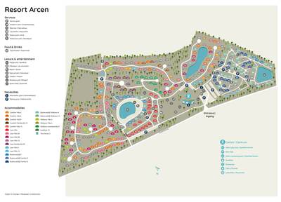 Plattegrond Roompot Resort Arcen