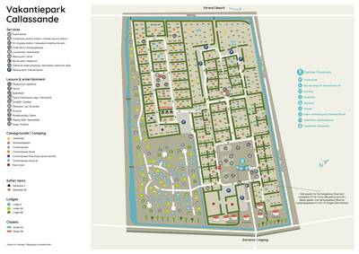 Plattegrond Roompot Vakantiepark Callassande