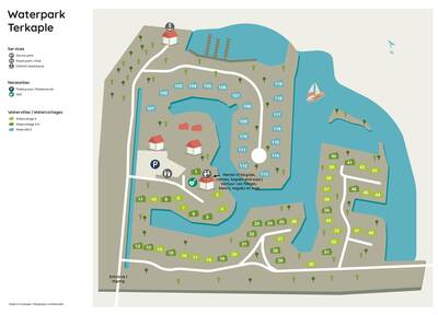 Plattegrond Roompot Waterpark Terkaple