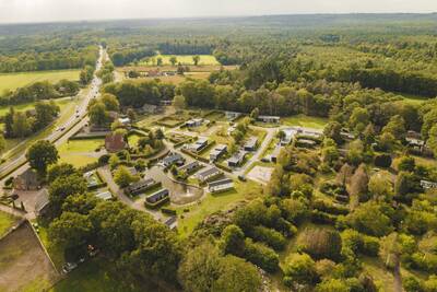 Luchtfoto van vakantiepark Buitenplaats Holten