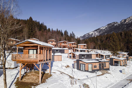 Vrijstaande vakantiehuizen in de bergen op Alps Resorts Chalets en Glamping Nassfeld