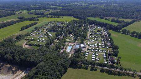 Luchtfoto van Camping Vreehorst in de Achterhoek