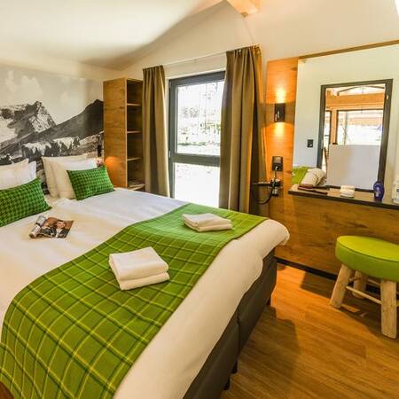 Luxe slaapkamers in de vakantiewoningen op Center Parcs Park Allgäu