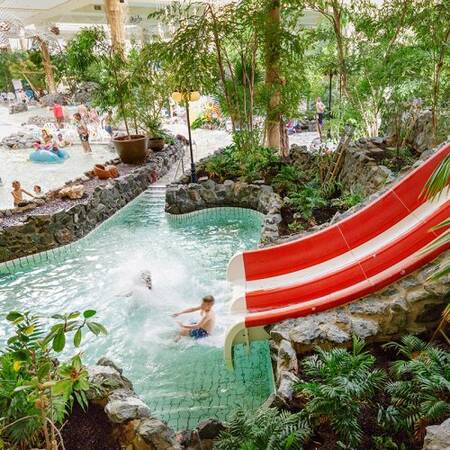 Een van de 5 glijbanen van het Aqua Mundo in Center Parcs Park Hochsauerland