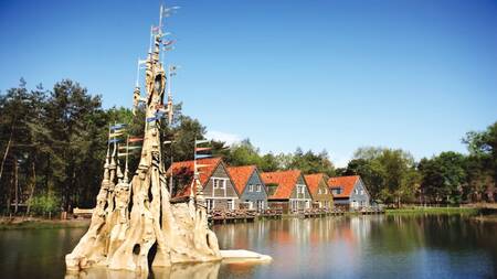 Het zandkasteel van Klaas Vaak, in het Meer van Dromen in Efteling Bosrijk