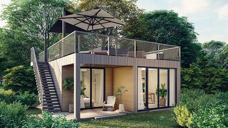 Villa Dakterras + Hottub | 4-6 Pers op vakantiepark Resort de Parel
