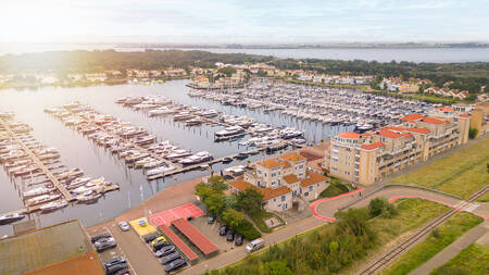 Luchtfoto van de haven bij Summio Marina Port Zélande