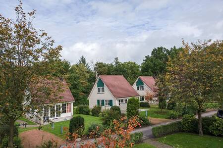 Vrijstaande vakantiewoningen op vakantiepark Hellendoorn, met grote tuinen
